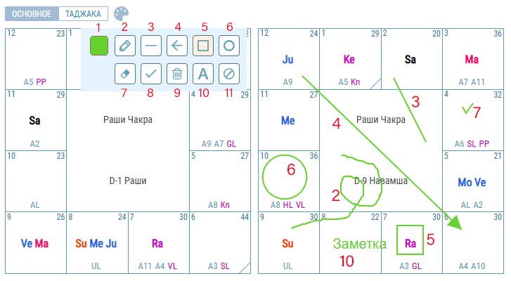 Рисование на карте