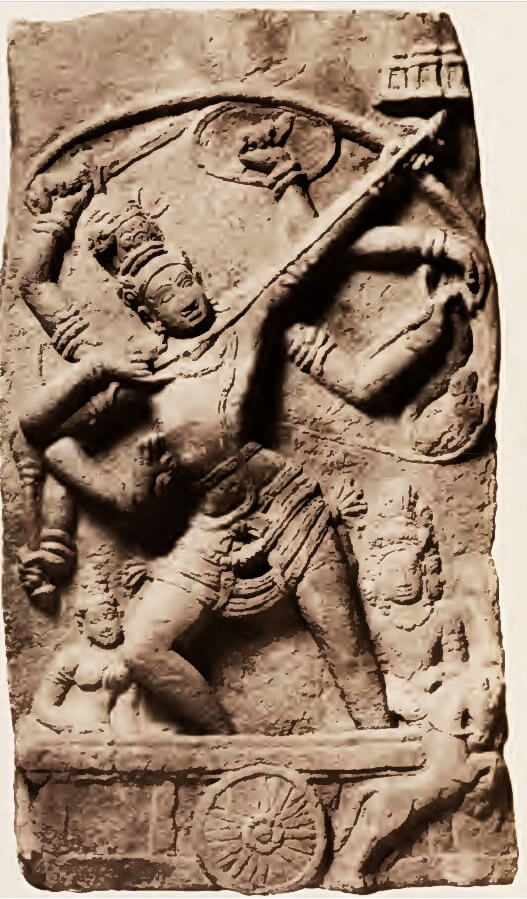 Рудра в храме Вирупакса, Индия.  VIII  в.