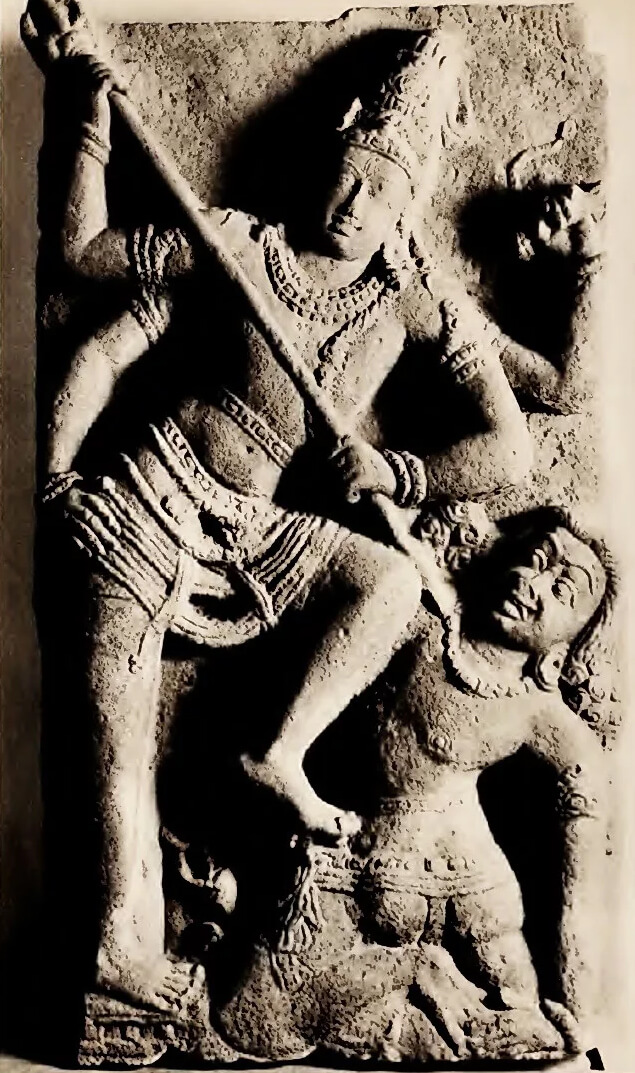 Рудра, поражающий смерть. Храм Вирупакса, Индия