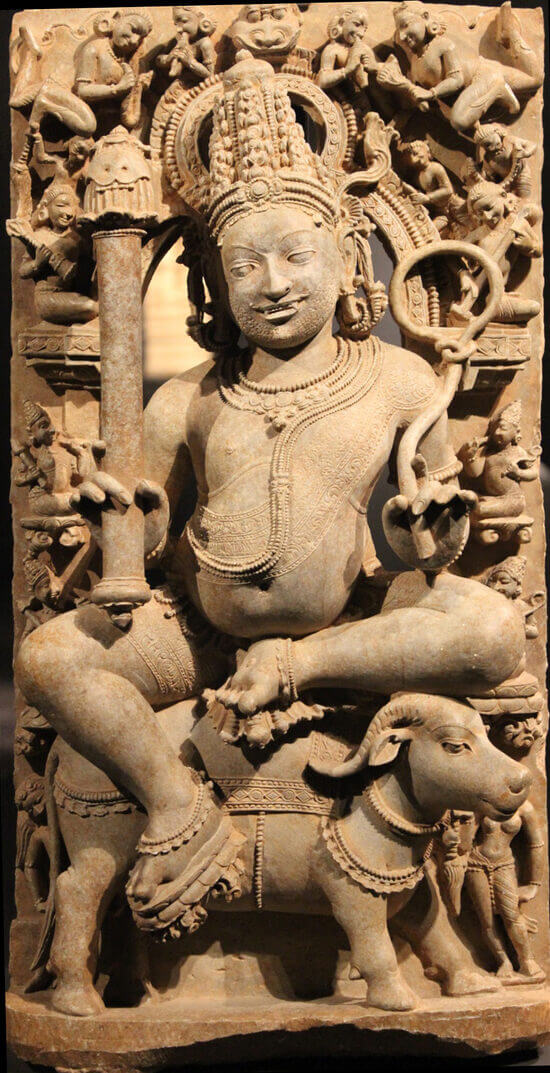 Яма. Скульптура в храме Паршванат. Кхаджурахо, Индия